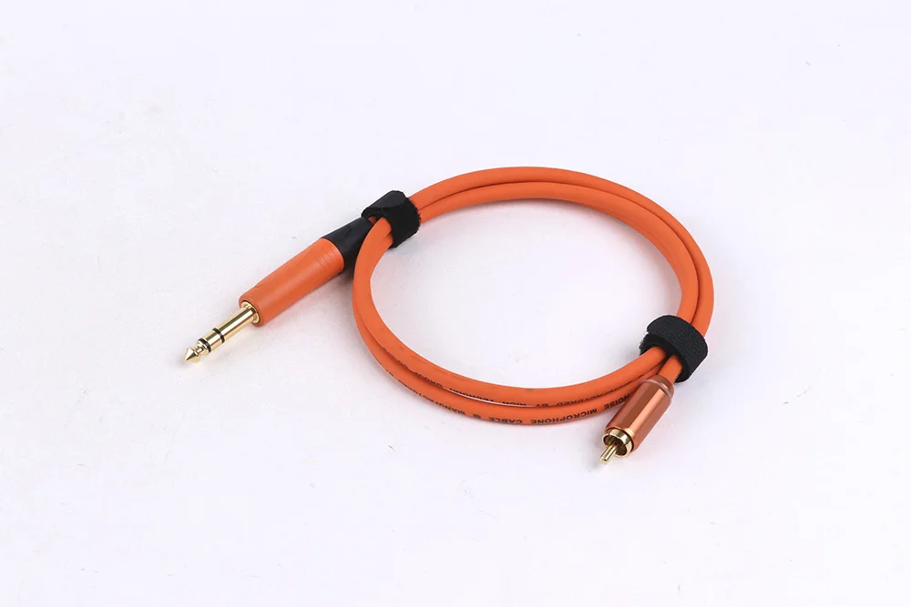 6,35 mm auf RCA-Kabel, 6,35 mm Stecker TRS-Buchse auf RCA-Stecker Stereo-Audio-Adapterkabel, kompatibel mit Verstärker, Mischpult, Lautsprecher – Detail 16