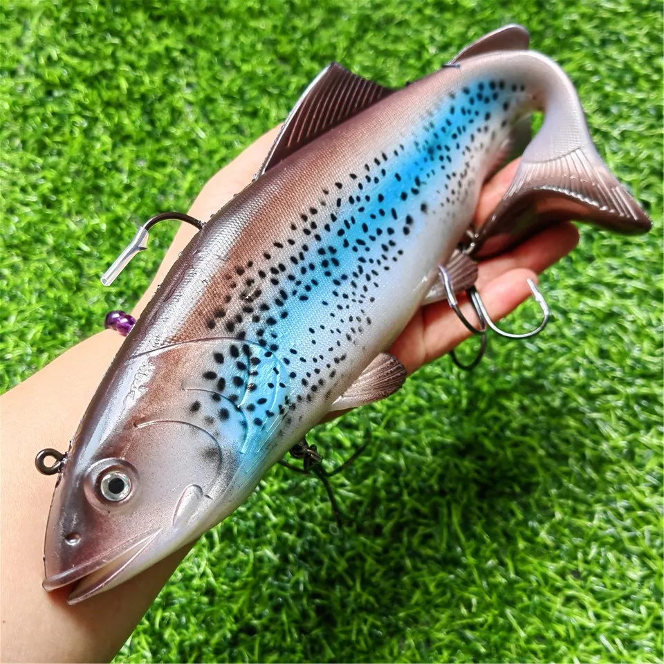 20cm/30cm 134g/300g big game 3D plastic lures soft lures Silicone