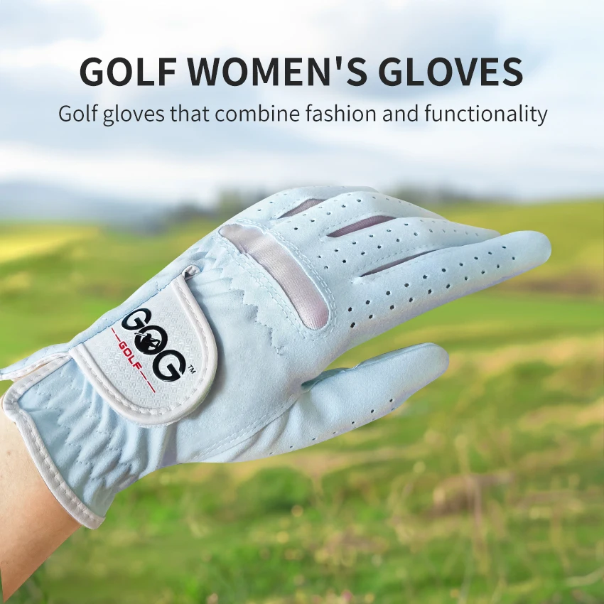 Golf Gloves Golf Glove 1pair GOG GOLF GLOVES Professional Breathable soft Fabric For women left and right hand