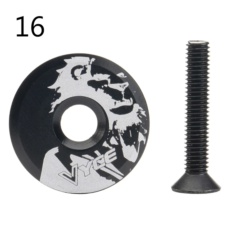 Bicycle Stem Top Cover Bike Headset Top Cover 20 Types 31.7mm Diameter Bolt MTB Bike Easy Assembly Accessory