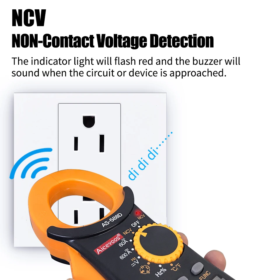 Digital Clamp Meter AC DC Auto Rang 600A Current Clamp True RMS Multimeter Ammeter Voltage Tester Ohm Capacitance NCV digital multimeter clamp meter