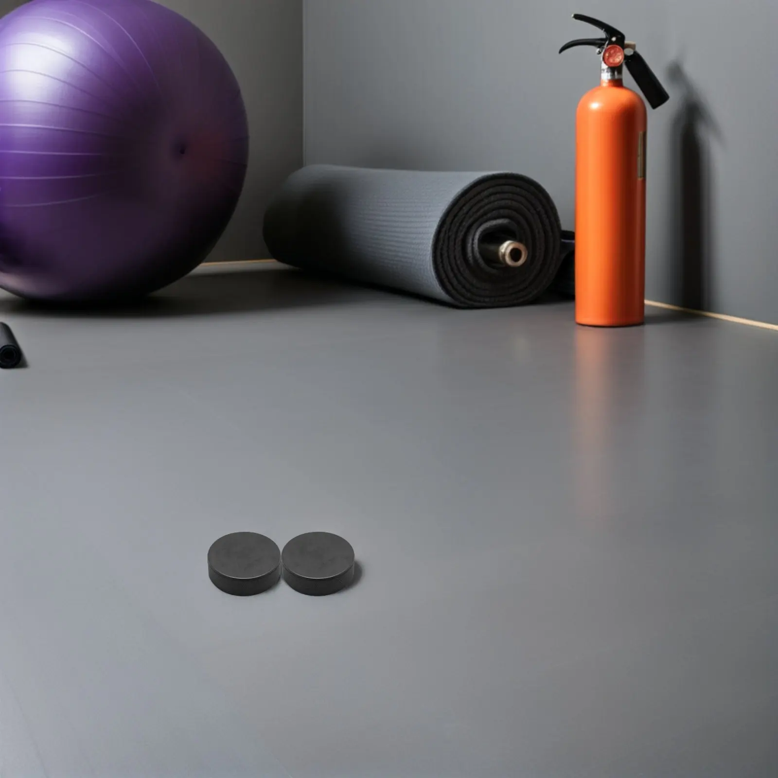 2Pcs 아이스 하키 퍽 완벽한 솜씨 매끄러운 표면 정확도 내구성 하키 연습 훈..