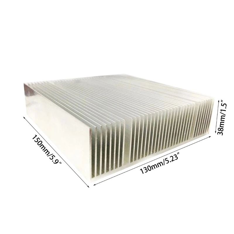방열판, 고성능 LED 조명 트랜지스터 반도체 장치용 알루미늄 방열판 1개, 150x130x38mm