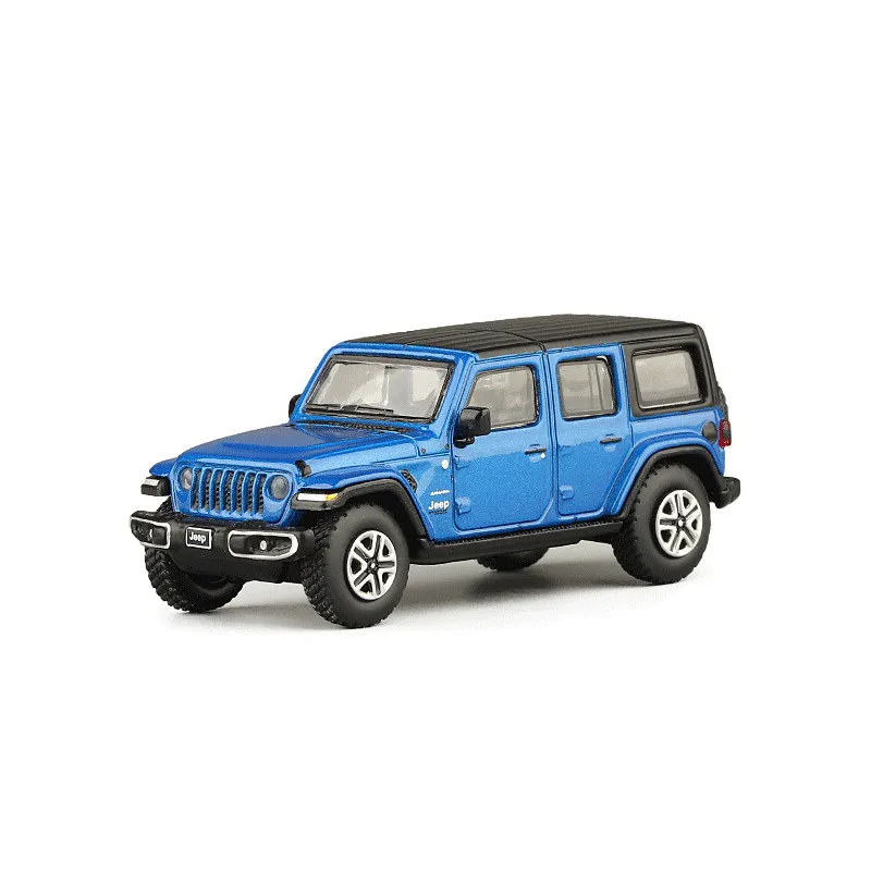 1:64 Jeep Wrangler Sahara Rubicon Miniature 1/64 JKM Toy Car Model SUV Sport Vehicle Free Wheels Diecast Metal Collection Gift 5