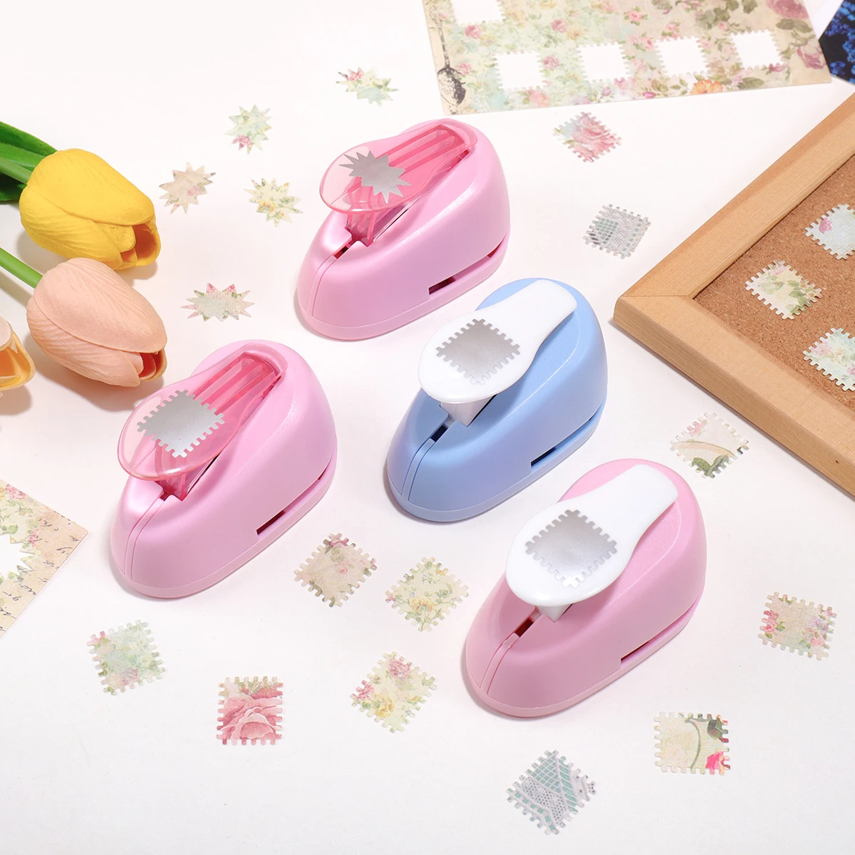 Fustella a Leva Portatile per Timbri, Perforatore Rettangolare per Scrapbooking e Fai da Te, Forniture Artigianali per Scrapbook Fatto a Mano - immagine 4