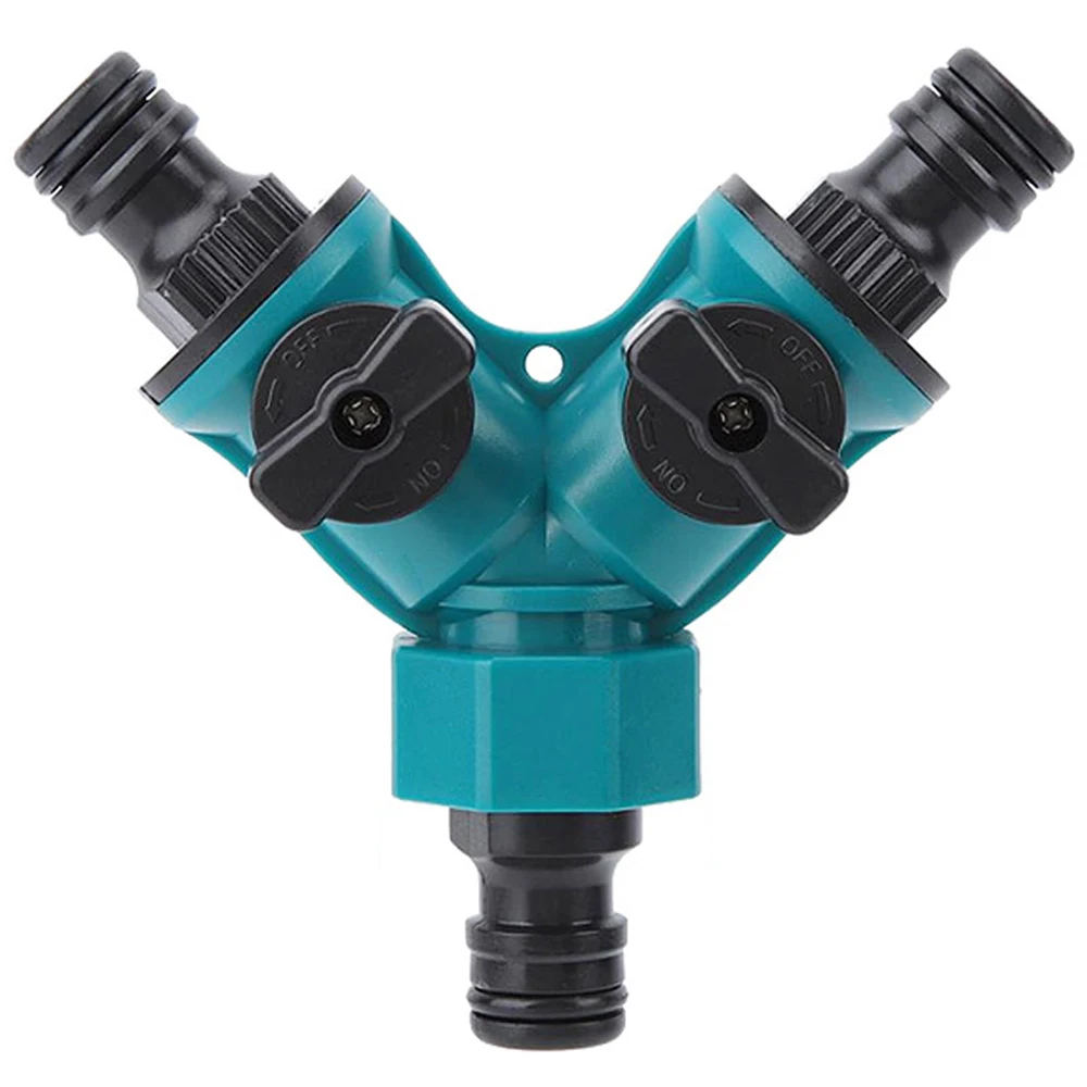 Dual-Outlet Garden Watering Valve with Switch