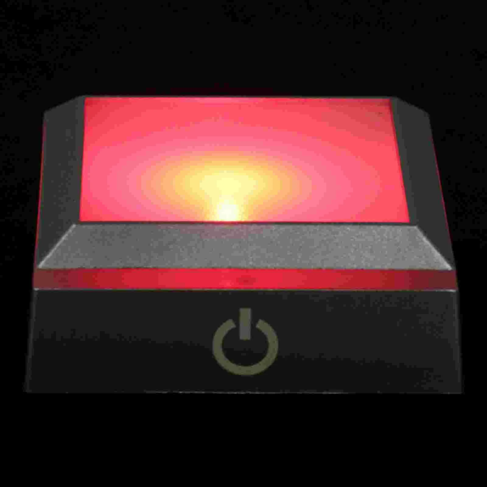 

LED Light Base Square Stand with Sensitive Touch for Jewelry Acrylic Art Glass Crystal Glass Sculpture 3D Crystal Statue