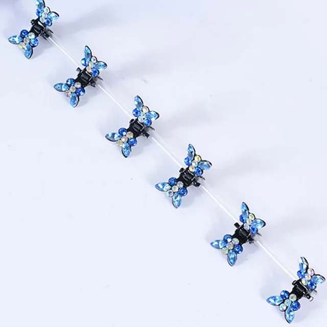 10PCS Fashion Butterfly Hair Clips for Women Girls Wedding Photography Head Clips Hairpin Hairgrips Decoration Hair Accessories 2cm 12pcs  H