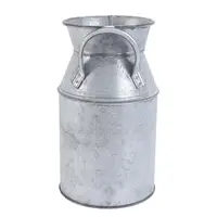 Tin Bucket Flower Gift Artistic Milk Jug Old-fashioned Stylish Iron Wrought Vase European Style Vintage 1