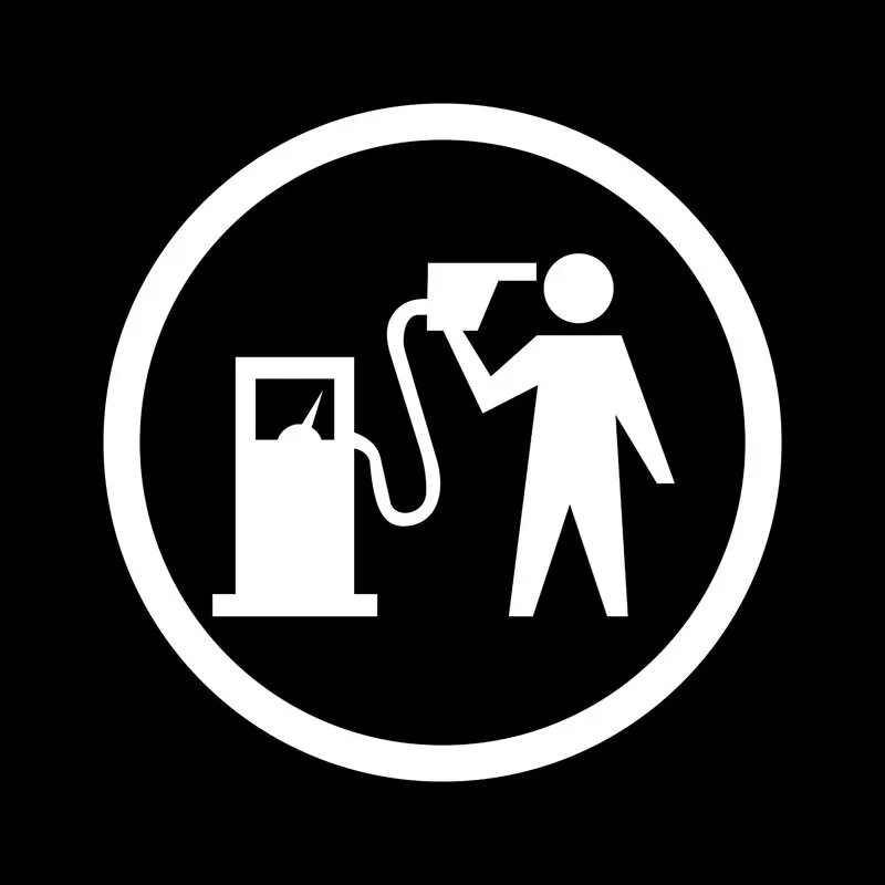 

15cm Car Sticker Funny Vinyl Personality Waterproof and Sunscreen Decal Gas Fuel