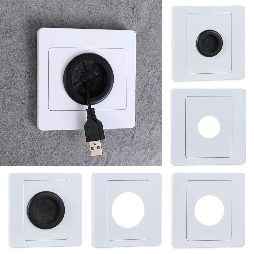 86Type Wall Blank Panel 1Pcs With Outlet Hole Cover