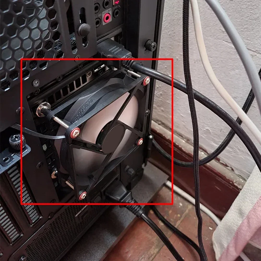 4pcs Fixing Chassis Fan Screws Enhanced Stability PC Case Fan Screws Quieter Operation Not Hurt Fan for DIY Modified Cooling Fan