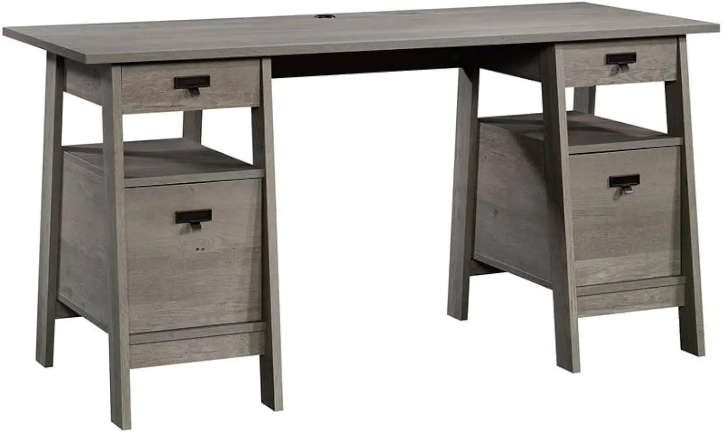 

Executive Trestle Desk, L: 59.06" x W: 24.92" x H: 29.06", Mystic Oak