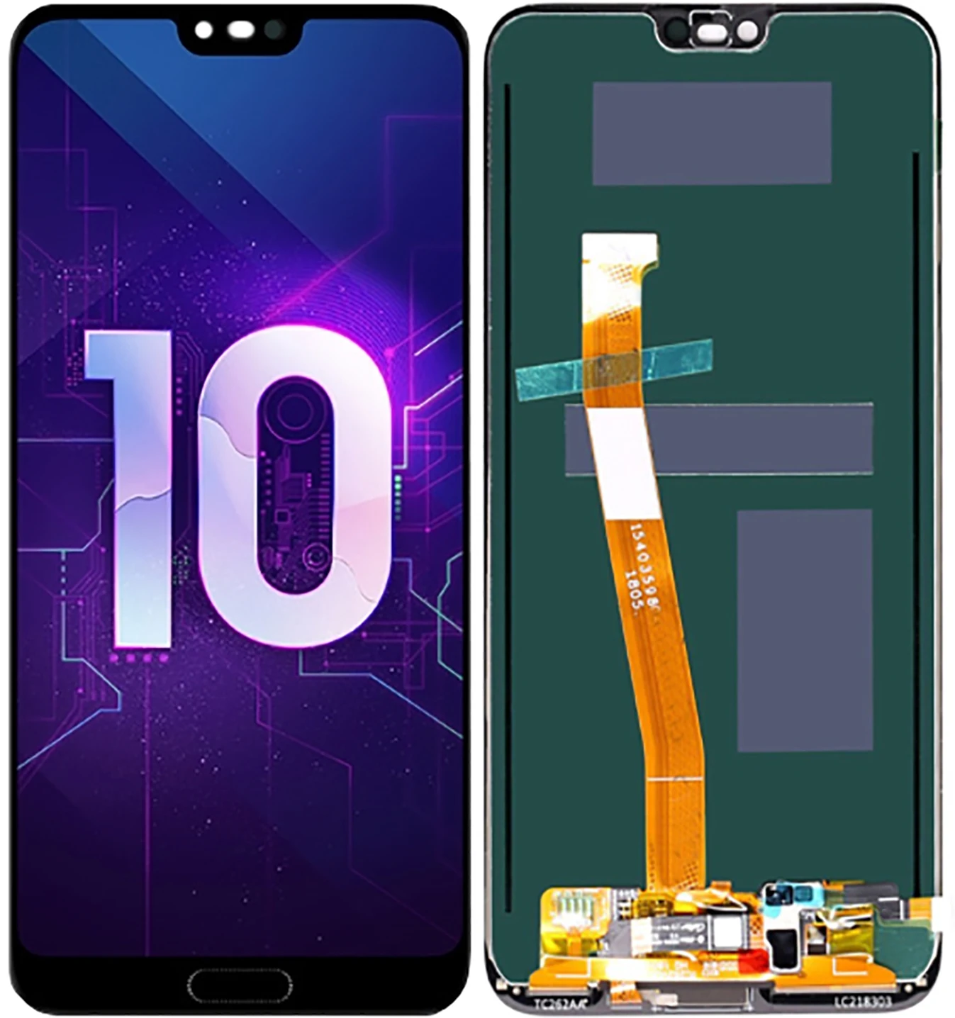Display for Huawei Honor 10 (col-l29) complete with touchscreen and fingerprint sensor (original) | Мобильные телефоны и
