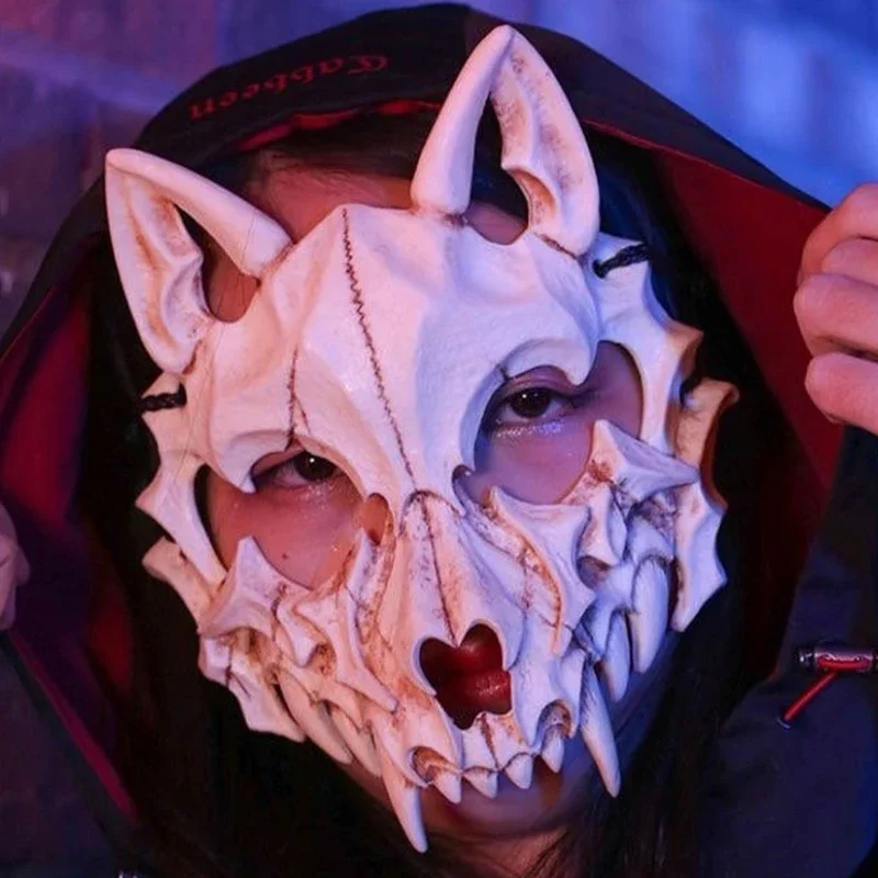 Masquerade Mask Skull Mask Bone Mask Dress-Up Costumes Halloween Party Helmet Horror Cosplay Party Decor