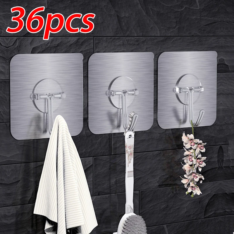 Transparent Bathroom Towel Hook Acrylic Wall Hook