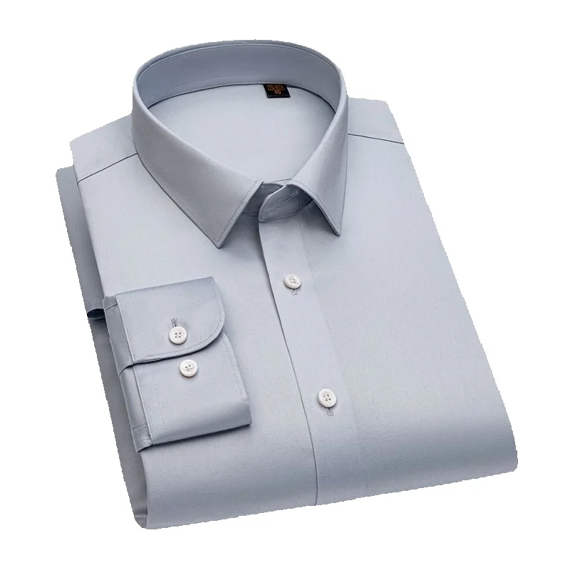 CT 【Fadenzahl 200, vierlagig】DP Ready-to-Wear, bügelfrei, hochwertige, reine Baumwolle, Langarm, für Herren, Business, Professional_voghion.com