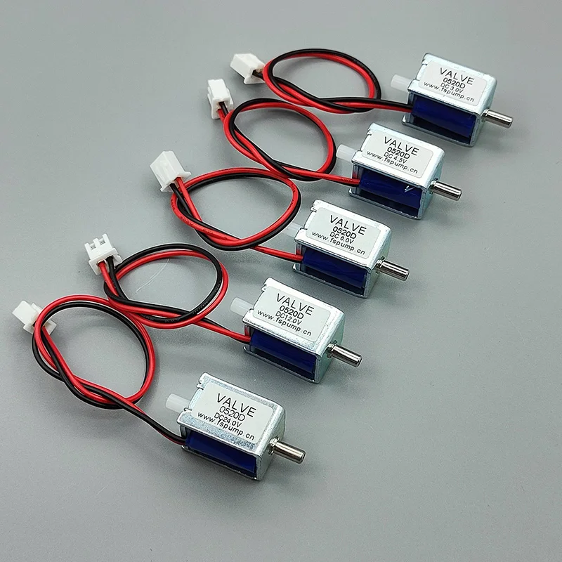 LIUCH 0520D Mini électrovanne électrique DC 3 V 4,5 V 6 V 12 V 24 V N/C