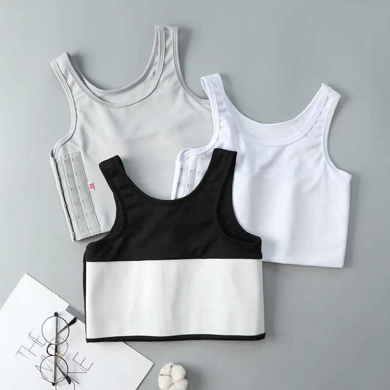 Strengthen Bandage Short Corset Top Women Lesbian Cosplay Bustier Shaper Chest Breast Binder Transboy Vest Shirt Underwear S-4XL