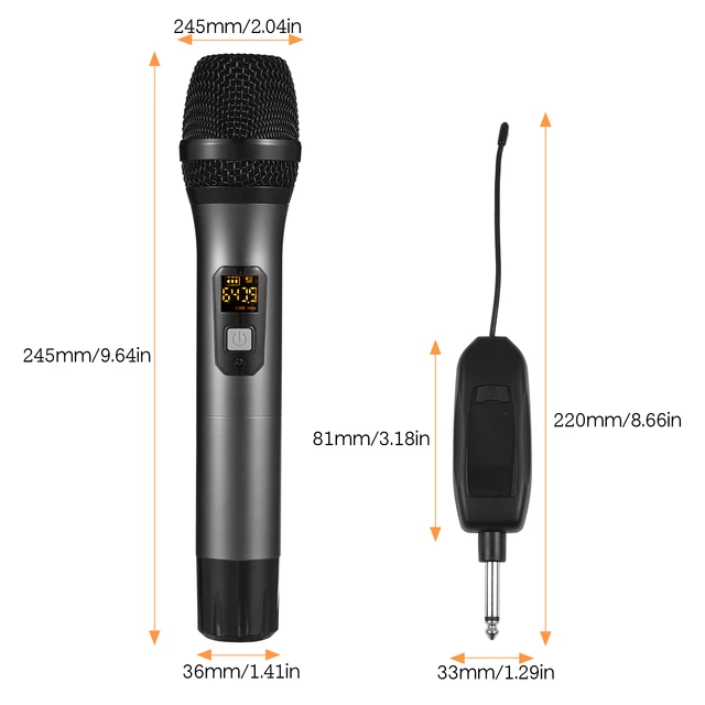 TONOR Wireless Radio Microphone UHF Professional Dynamic Wireless Dual  Microphone, Hand Microphone System, Home KTV Set for Karaoke Party DJ  Church Wedding Meeting Teaching 60m : : Musical Instruments