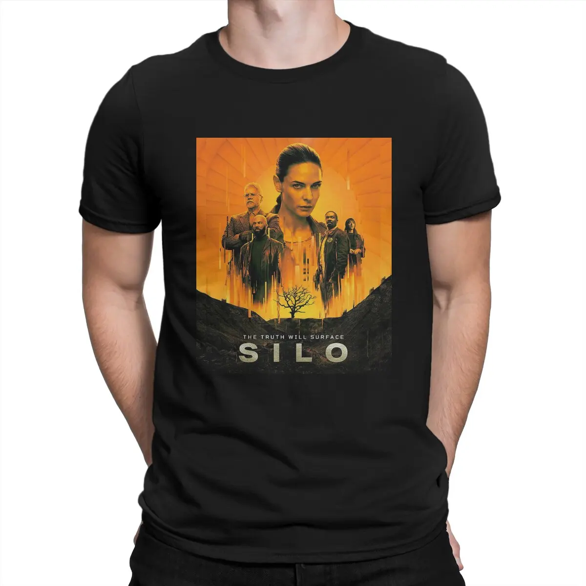 Silo Uomo T Shirt Silo Tv Drama Novità T-Shirt Manica Corta Girocollo T-Shirt Cotone Vestiti Classici