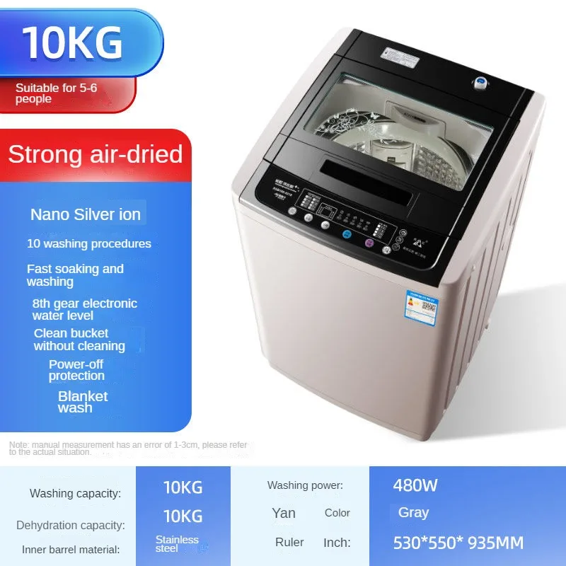 3-15kg Washing Machine Full-automatic High Temperature Sterilization Baby Underwear Washing Hot Drying Machine