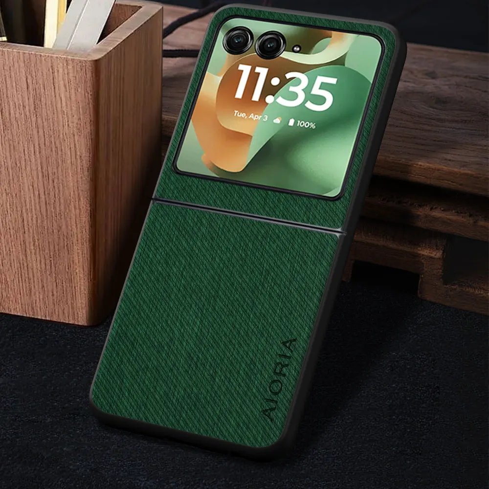 Luxury Vintage Cloth Pattern Leather Phone Cover