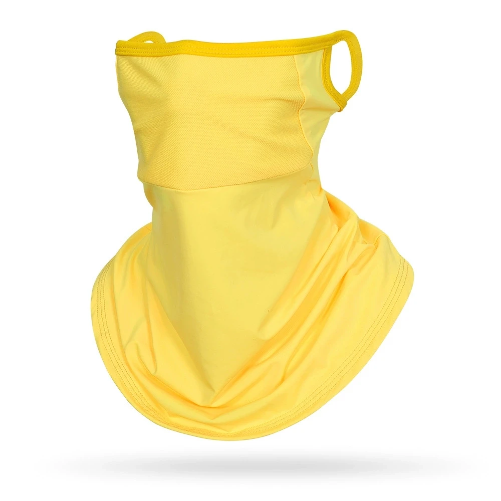 메쉬 통기성 원단 패치워크 튜브 스카프 반다나 아이스 실크 이어 루프 자외선 차단 방진 사이클링 페이스 마스크 오토바이 헤드기어