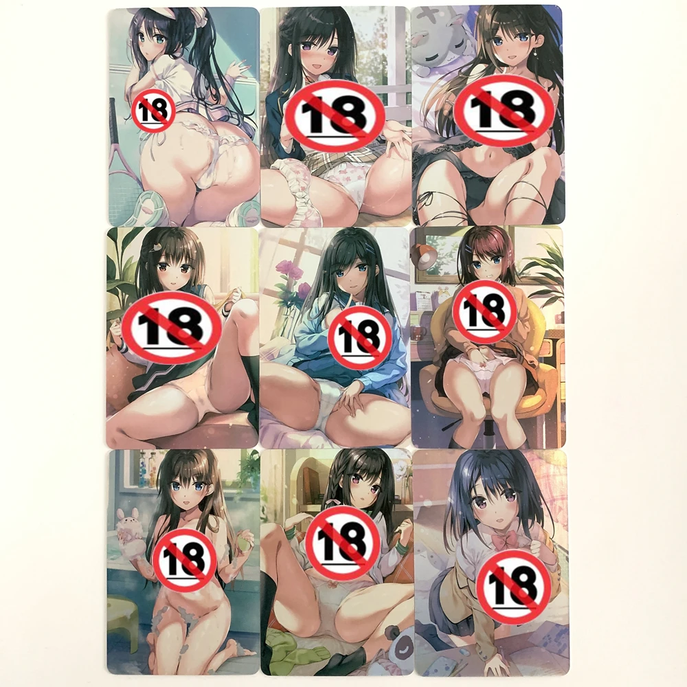 Tanio 9 sztuk/zestaw No.64-ACG ujawnić Hobby kolekcja Anime karty Sexy