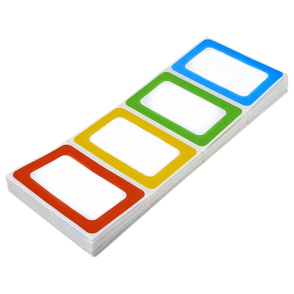 

200 Pcs Labels Name Sticker Classroom Baby Labels Stickers Tag Tags Nametags Colored Office