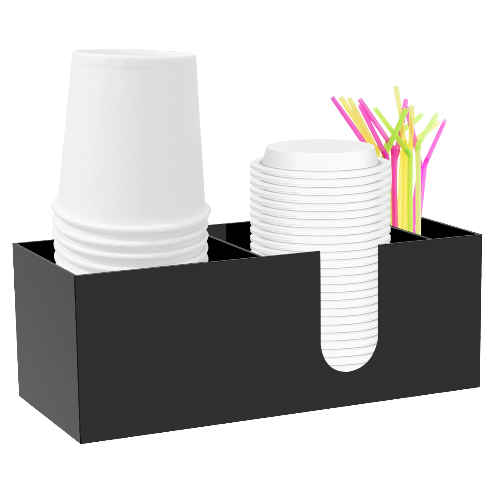Acrylic Desktop Coffee Cup Storage Holder Organizer