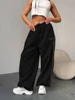 2025 summer wide leg sports pants, loose fit straight leg casual pants, comfortable stripes