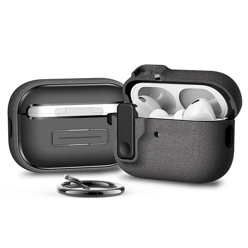 Shockproof Wireless Earphones Protection Case with Safety Lock Buckle