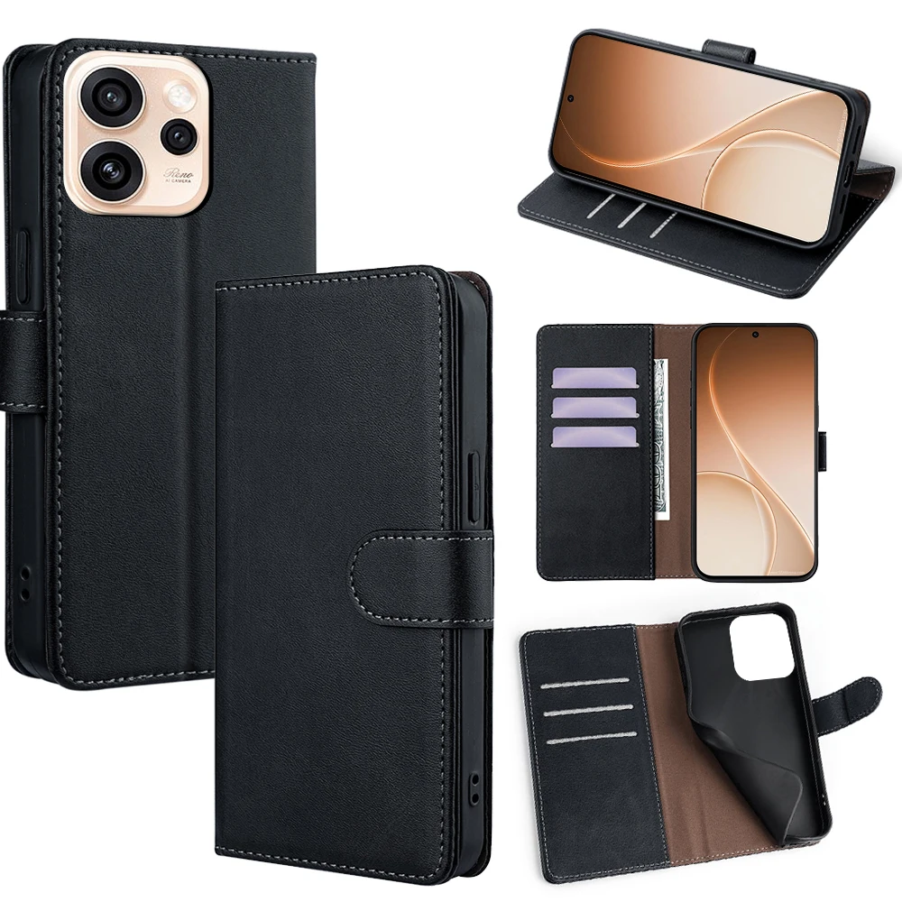 Sleek Business Magnetic Buckle Phone Case with Flip Cover Design