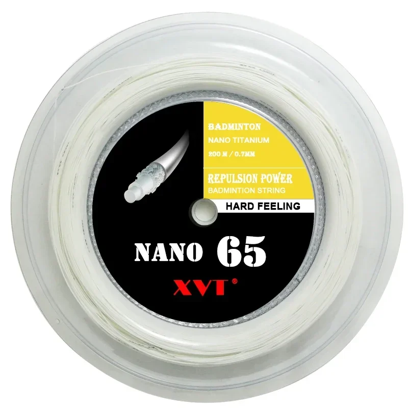 XVT NANO 65 Hard feeling 200 meters badminton string / badminton racket string badminton string