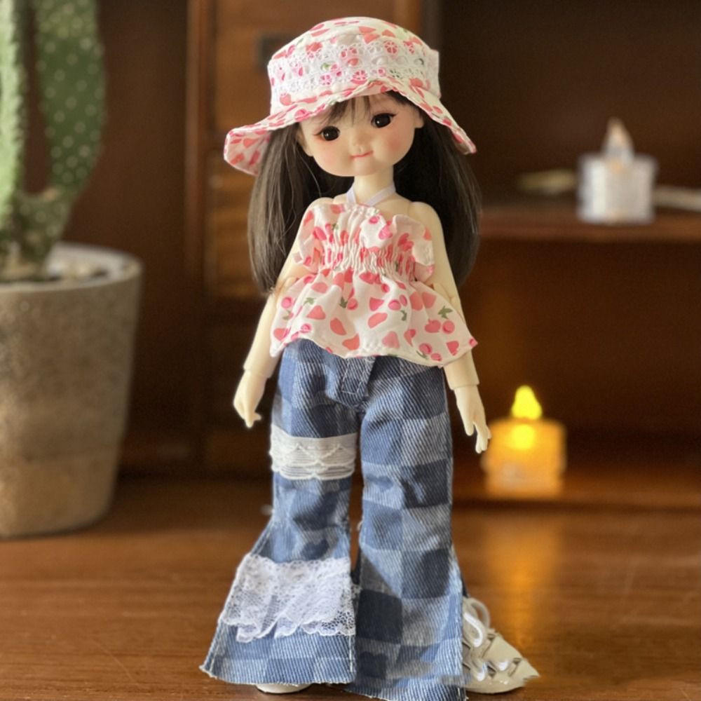 Toy Accessories BJD Doll's Clothes Toy Outfit 3D Eyes Simulated Eye Hinge Doll Dress 1/6 BJD DIY Clothing Removable Joints Doll