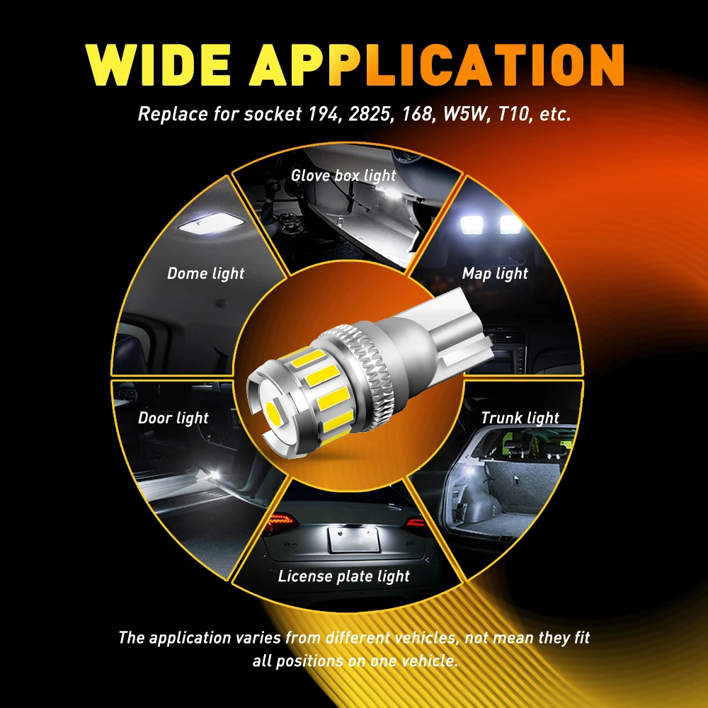 LED Canbus WY5W , 6500K ȭƮ  ׸ Ʈ ȣ , ƿ A4 ٰ ĻƮ BMW, 2x T10 W5W