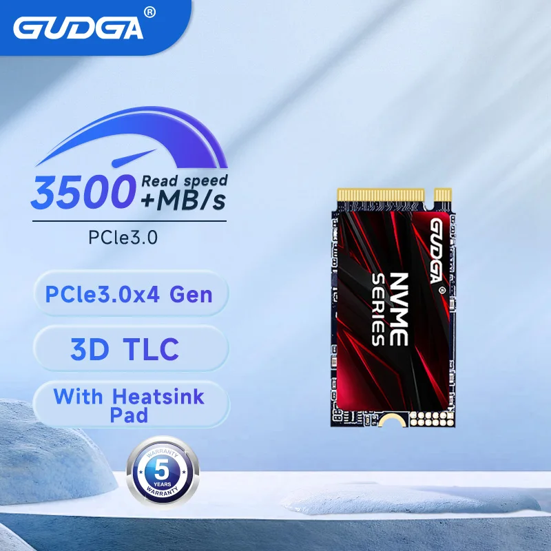 

Внутренний жесткий диск GUDGA NVMe M2 SSD 128 ГБ 256 ГБ 512 ГБ 1 ТБ NAND Flash TLC PCIe 3,0 2242 для ноутбуков и настольных планшетов