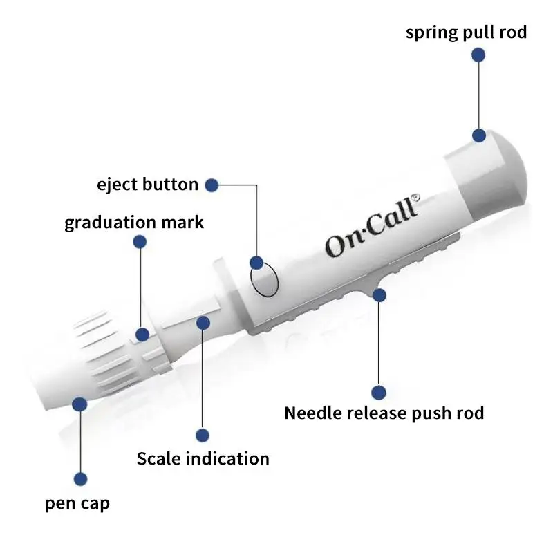 Adjustable Lancet Pen Depth Sampling Glucose Test Pen Diabetics Sensor Lancing Device Collect Accessories