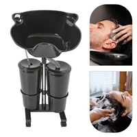 Bassin de shampoing réglable pour Salon de coiffure, avec 2 seaux, réservoir de shampoing amovible Portable, outils de coiffure 1