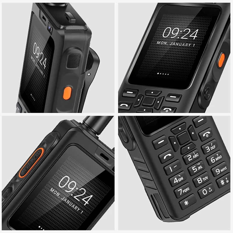 UNIWA F40  Zello Walkie Talkie IP65 Phone With Antenna 2.4 Inch Touch Screen 1GB+8GB Smartphone 4000mAh LTE Quad Core Cellphone