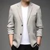 Men Formal Wear Thin Blazers Jackets New Spring Male Business Casual Suits Coats New Fashion Man Solid Blazers Men's Clothing 4X