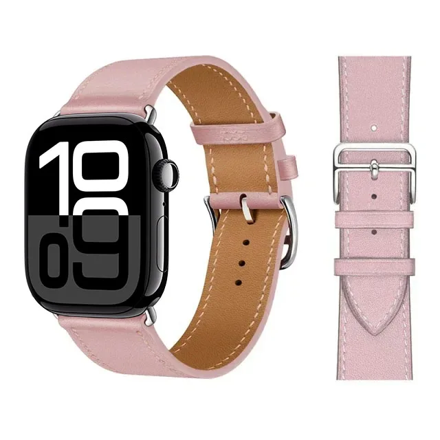 Elegant Leather Strap for Apple Watch - Business Bracelet Edition