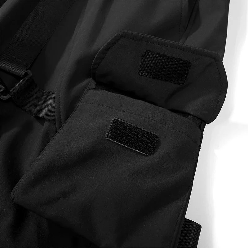 Description Picture 5 of itemUnisex High Street Spring Functional Style Cargo Pants Thread Leggings Loose Multi Pocket Workwear Casual Pants  Men's clothing