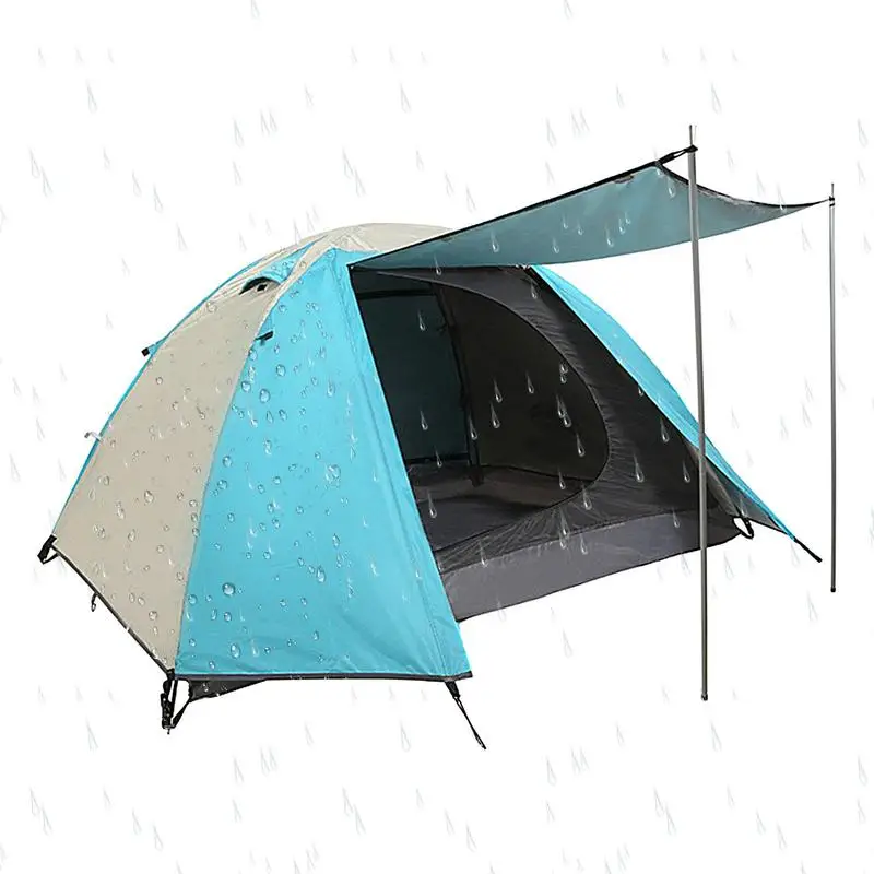 

Туристическая палатка на 2 человека, легкая портативная, ветрозащитная, устойчивая к атмосферным воздействиям, для семьи, для сна, мгновенная установка