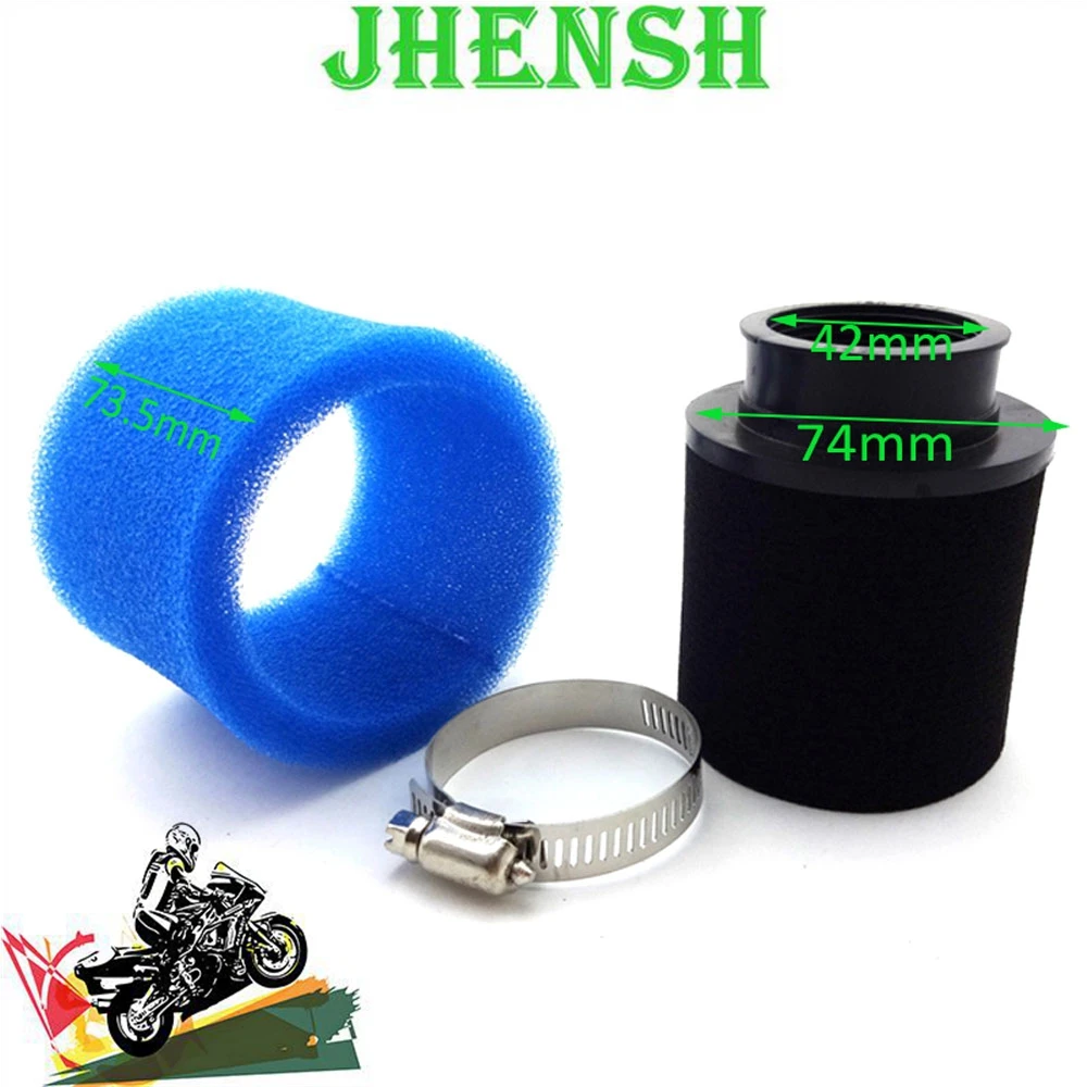 Foam Air Filter 42mm For ATV Quad Pit Dirt Bike Go Kart Scooter Motorcycle
