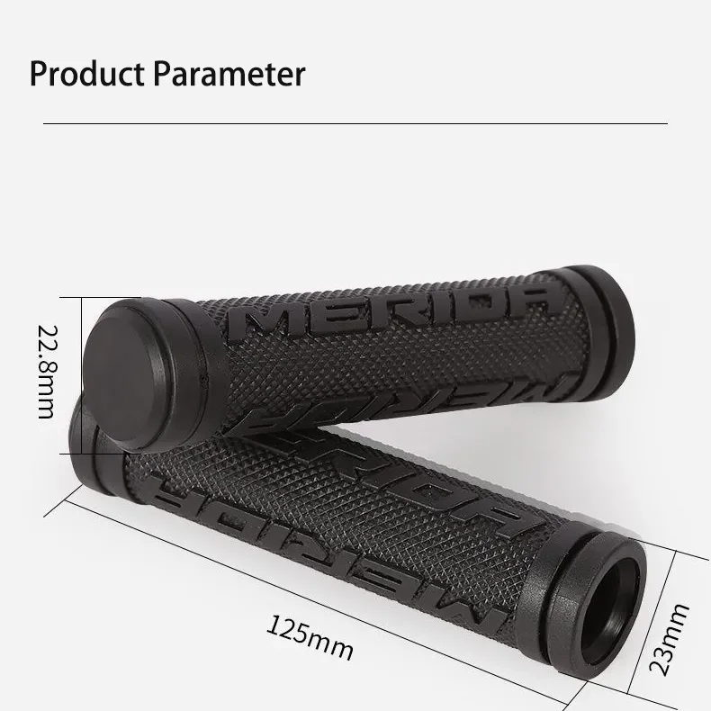 MERIDA Bicycle Grip Rubber Handle Case Shock Absorption and Non-slip bicycle handlebar grips,bike handlebar grips,bike handle grips