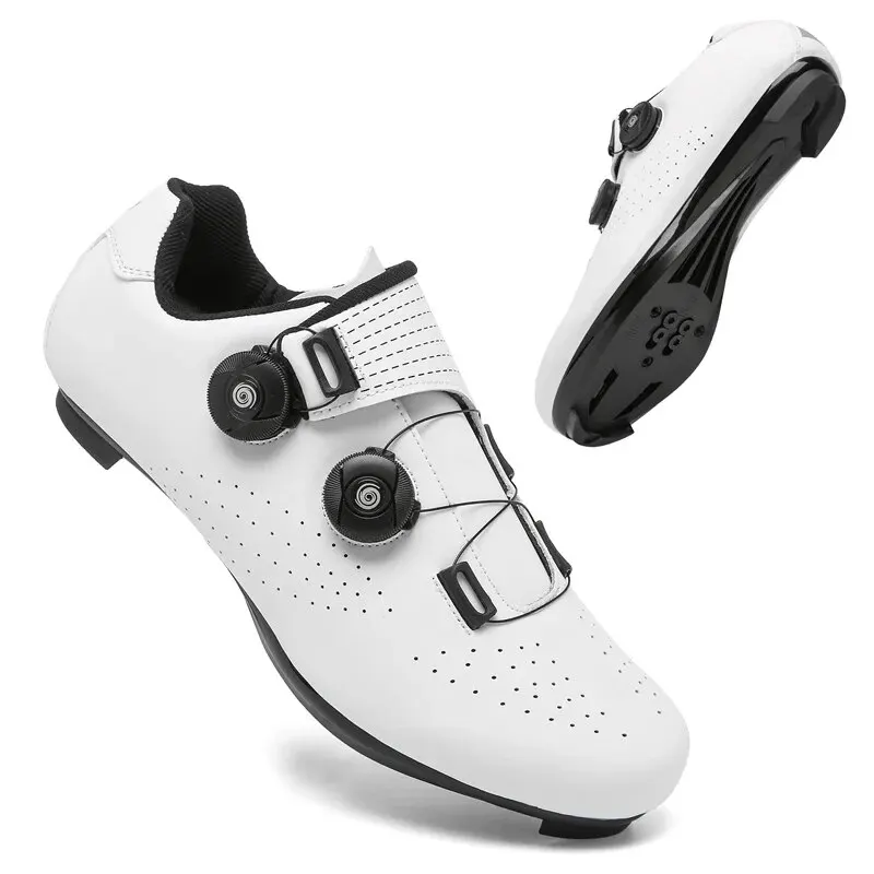 VTT-blanc-Lock - taille 45 - Baskets de cyclisme autobloquantes