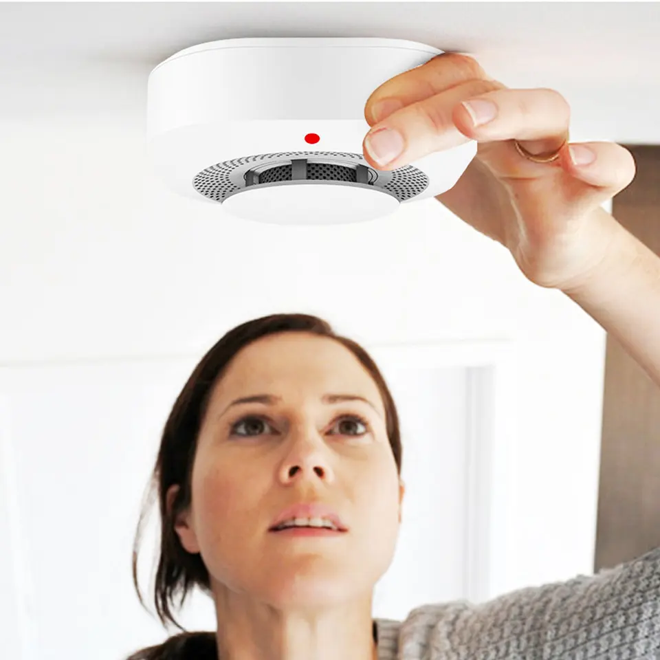 Tuya Wireless Smoke Alarm Fire Protection 2 Packs