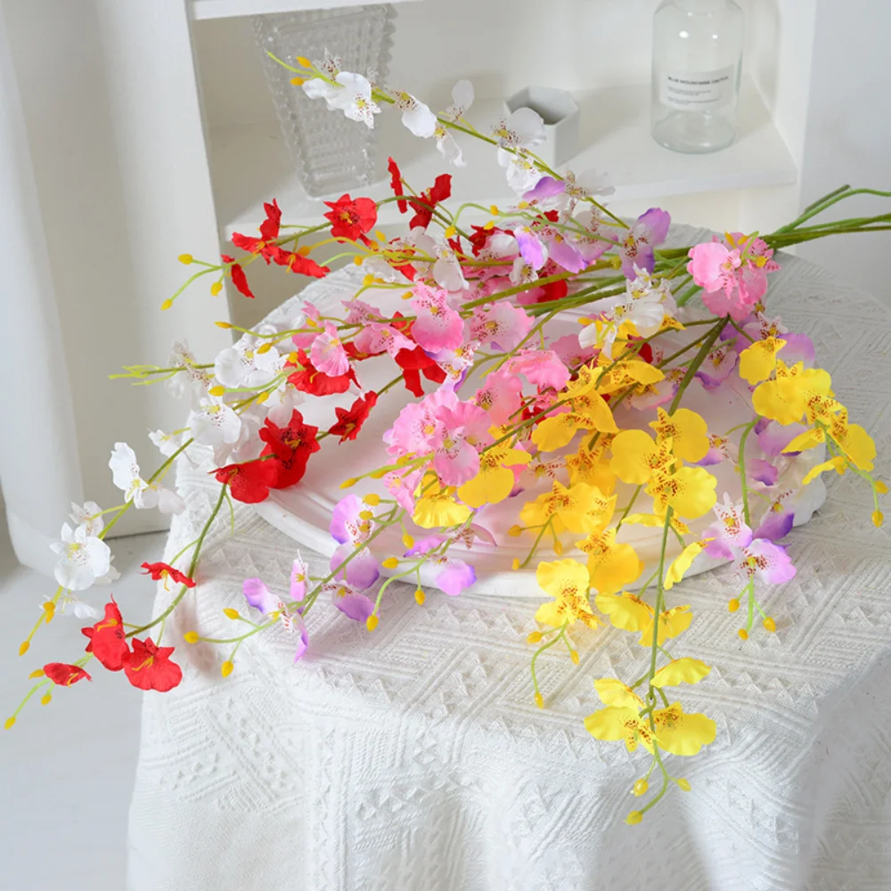 

Artificial Flowers Butterfly Orchid Flowers Silk Fake Flower Wedding Decoration Simulation Plant Festival Home Party Decoration